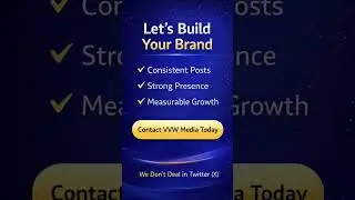 Build your Brand with VVW Media #shorts