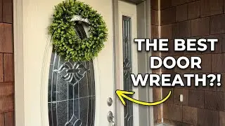 Boxwood Front Door Wreath - A Quick Demo & Review