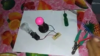 How to  make two bulb, one switch  connection,#experiment short video 👍👍👍