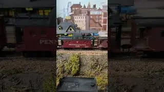 Moving Cabin Cars #hoscale #prr #modeltrains