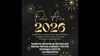¡ Bienvenidos a nuestro servicio del día de hoy !