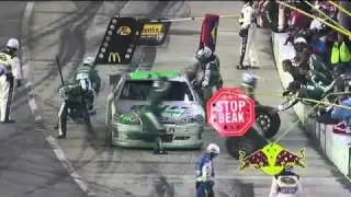 2011 Showtime Southern 500 - Things get wild at pit road entrance