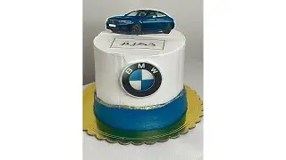 BMW cake.      طريقة قص الصورة السكريه على الجم بيست