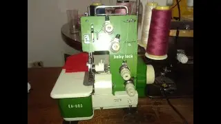 JUKI baby lock EA-605 overlock, looper PATICO ,enhebrada,maquina de coser sewing machine white