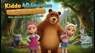 Kidde 4D Adventure The Great Forest Rescue  Janny, Bili, and July Save the Animals! #video #story