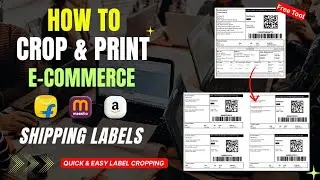 Free Tool for Cropping Flipkart, Meesho & Amazon Shipping Label | How to Crop Shipping Label