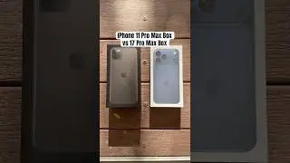 iPhone 11 Pro Max vs iPhone 17 Pro Max Original Packaging 📱 📦 #iphoneunboxing