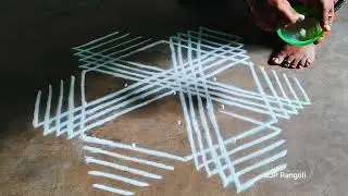 Margazhi madham special rangoli 🌺 Easy padi kolam designs 🌺 Lotus rangoli