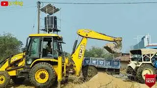 JCB 3DX Expert Sand Loading Tractors | Swaraj Tractor & mahindra Tractor & Swaraj Tractor Trolley