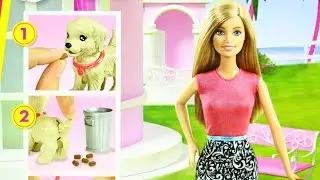 Barbie Potty Training Pups / Барби и собака приучение к туалету - CFN43