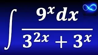Integral de 9^x entre 3^2x + 3^x (división de exponenciales) EJERCICIO RESUELTO