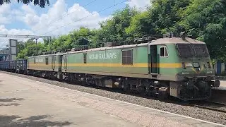 WAG - 9 Locomotive Rescued WAG - 9 Locomotive Maal Gaadi Freight Train Indian Railways 