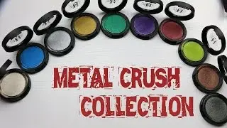 KAT VON D: METAL CRUSH Eyeshadows! Review+Demo+Swatches!!!