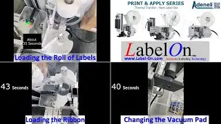LabelOn Print and Apply - Replacing or Changing Labels, Ribbons and Vacuum Tamp Tamp Series 02