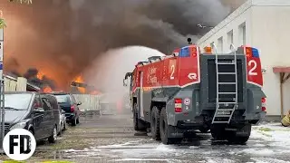 Feuer Lagerhallen - Tegel - Flohrstrasse