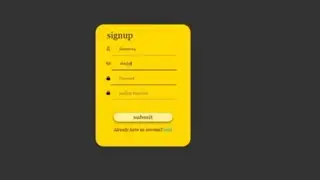 how to create signup form using css | html