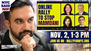 🚨 RallyForNYC.org | Stop Zohran Mamdani&rsquo;s Radical Agenda | Live Nov. 2 | AM970 & Online