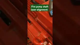 Fire water pump shaft laser alignment, #shafts, #pumpalignmnet, #shaftalignment, laseralignment
