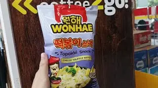 Review of the Latest Snack, Wonhae Toppoki Snack Cheese Truffle Mayo (Price Rp. 10,500 at Alfamart)