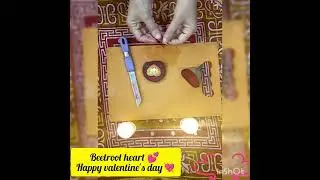 Happy Valentine's day easy beetroot heart shape cutting