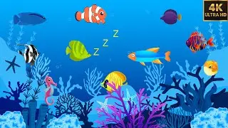 4K Peaceful Night Lullaby ♫ 8H Baby Sleep Music Calm Lullaby for Night Relaxing Music for Baby Sleep