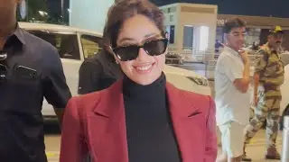 Janhvi Kapoor and Nushrratt Bharuccha spotted at Mumbai airport