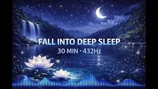30 Minutes Fall Into Deep Sleep Music 😴 432Hz Calming Night Sounds