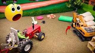 Build a Home Pipe Bridge in 5 Minutes with Mini Truck & Excavator! | ‪sanocreator‬