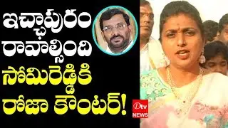 YSRCP MLA Roja STRONG COUNTER To Somireddy Chandramohan Reddy Comments | YS Jagan | Dtv Telugu