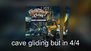 cave gliding music but every ninth beat is missing