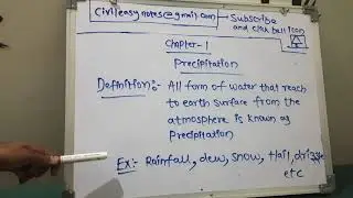 what is precipitation 1.1 hydrology