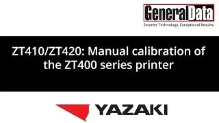 ZT410/ZT420: Manual calibration of the ZT400 series printer