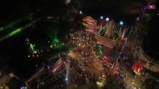 Silchar Soshan Ghat Aerial Night View of During Kali Puja 2018