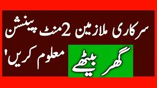 Calculation of Pension of Govt Employees in all Pakistan l Calculated Pension and Gratuity l