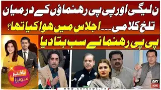 Heated Arguments Between PMLN and PPP Leaders in Meeting - Shazia Marri's Reveal Insiders
