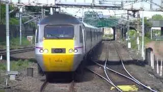 East Coast HST 43319 and 43314 passing Manors