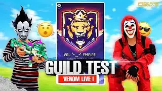 🔴(LIVE) WITH VENOM ID REACTION & 1 V6 CUSTOM ROOM PLAYING WITH SUBSCRIBER 😱 #freefire #live