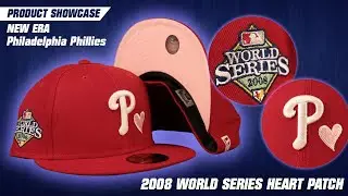 Philadelphia Phillies Heart Patch Gray Bottom 59Ffity Fitted | Phillies World Series Side Patch Hat