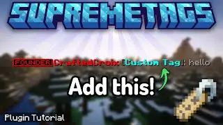 Добавьте ТЕГИ ИГРОКОВ в Minecraft с помощью Supreme Tags! | Руководство по плагину