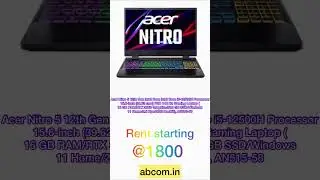 Gaming laptops on rent. Visit www.abcom.in #laptops #office #study #applelaptop #gaming #rent