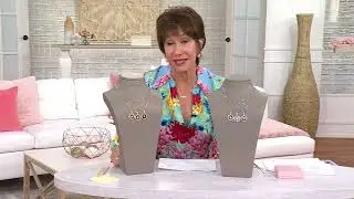 Diamonique x Kathy Levine Initial This Necklace, Sterling Silver on QVC