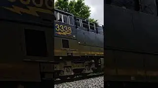 Tier 4 Heavy GEVOs lead a CSX grainer into Terre Haute, IN