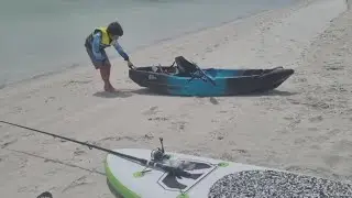 13-year-old boy saves family after they were swept out to sea