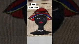 Painting on Cute Jute Bag 🛍️ #diy #viralshorts2025 #shorts #reuse #art