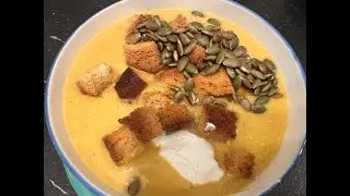 Пикантна крем супа от тиква #fyp #food #recipe #готвене #cooking #супа #кремсупа #тиква