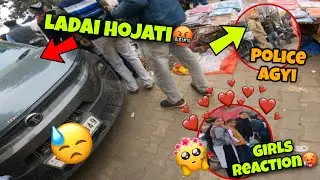 Ajj Ladai hojati Gaddi wale se🤬|| police Bulali😓|| Girls Reaction to Ninja Loud Exhaust🥵😍
