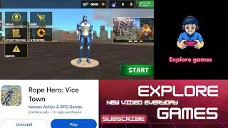 Rope Hero : Vice Town @ExploreGames-i4h #game #edit #spiderman #spiderman #gaming#gamer#smartphone