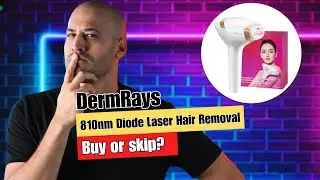 DermRays Diode Laser Hair Removal for Men and Women, V8S for Skin Tone 1-5