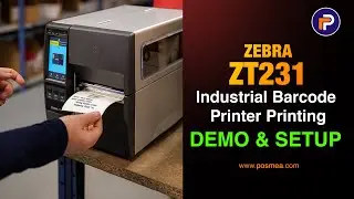 Zebra ZT231 🔥 Industrial Barcode Printer Printing Demo & Setup | UAE | Posmea