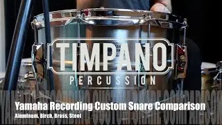 Yamaha Recording Custom Snare Comparison: Aluminum, Birch, Brass, Steel